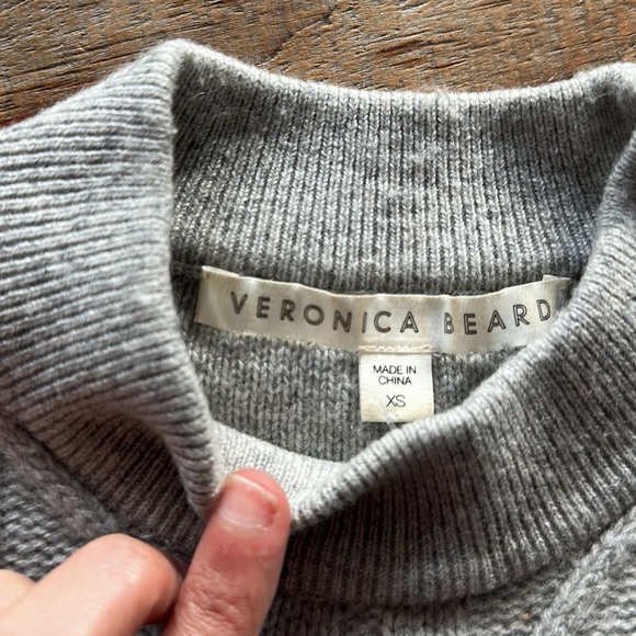 Veronica beard xs 100% cashmere grey - Picture 2 of 4